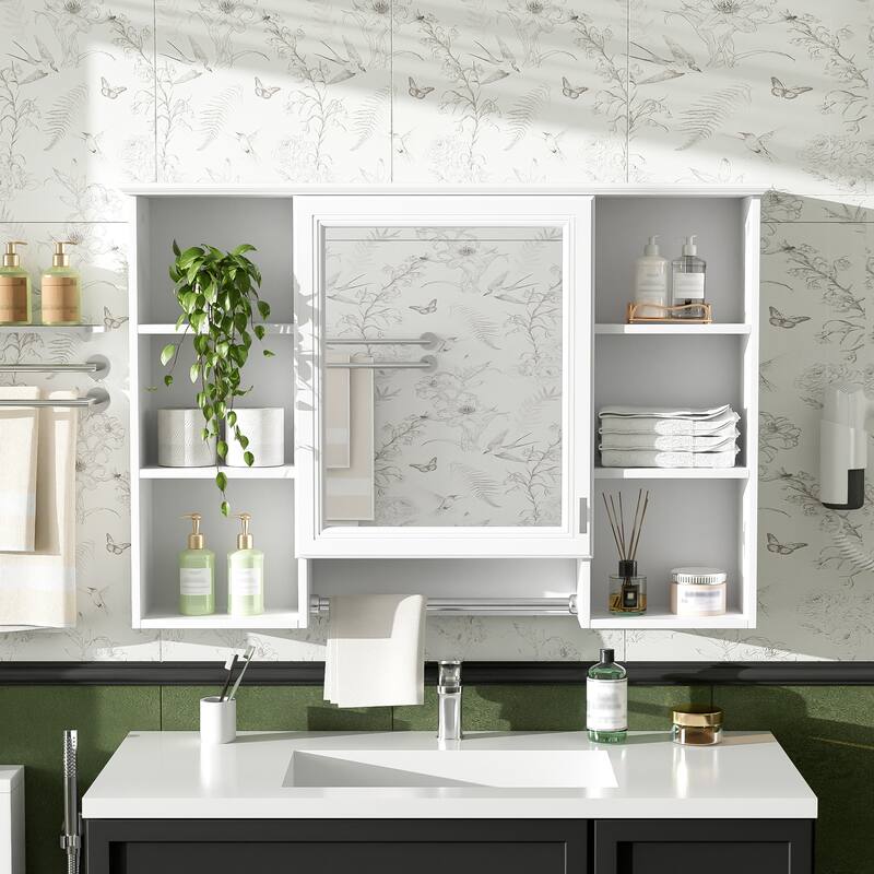 3-in-1 Bathroom Mirror Cabinet