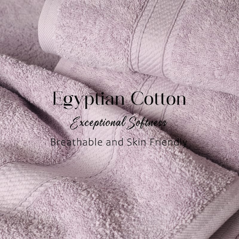 Blue Nile Mills Luxury 2-Piece Egyptian Cotton Bath Sheet Set, Thick Absorbent Oversized Bathroom Towels
