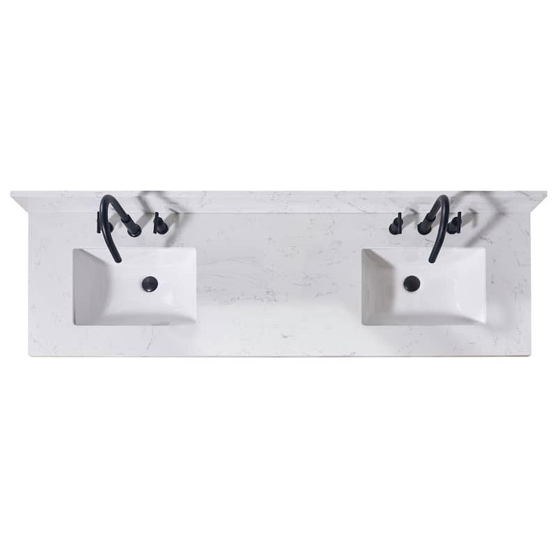Altair Oderzo Bathroom Vanity Countertop in Aosta White Finish