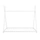 preview thumbnail 11 of 9, Twin House Platform Bed with Triangle Structure and Safety Rails, White