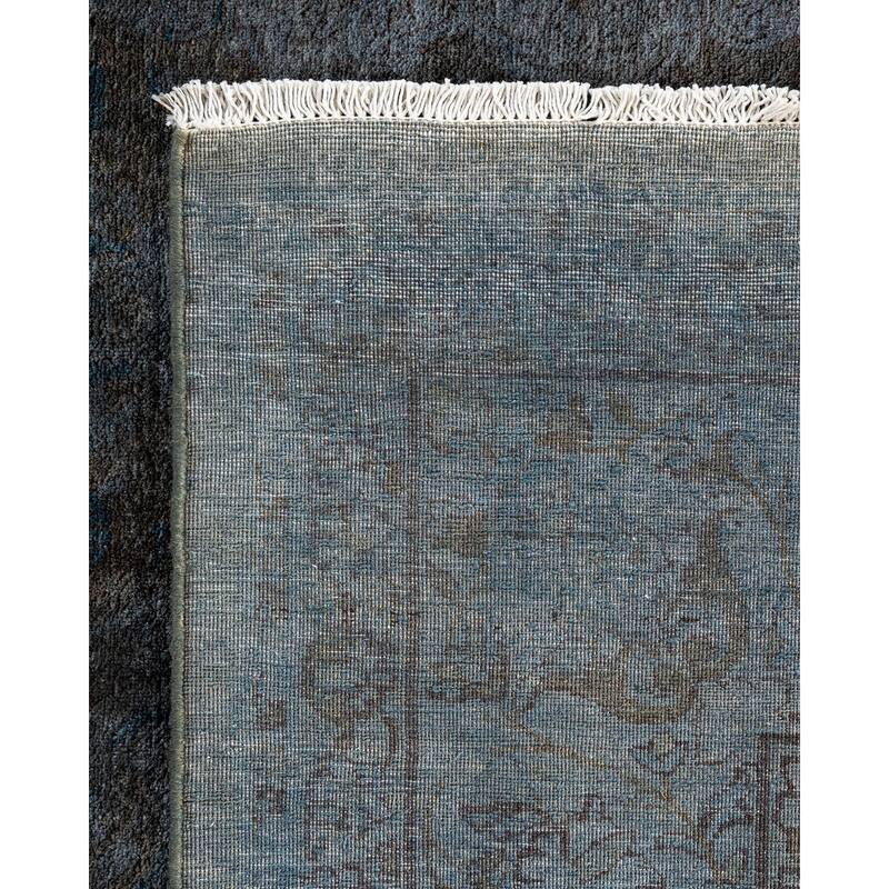 Fine Vibrance One-of-a-Kind Hand-Knotted Area Rug - Gray, 6' 2" x 9' 5" - 6' 2" x 9' 5"