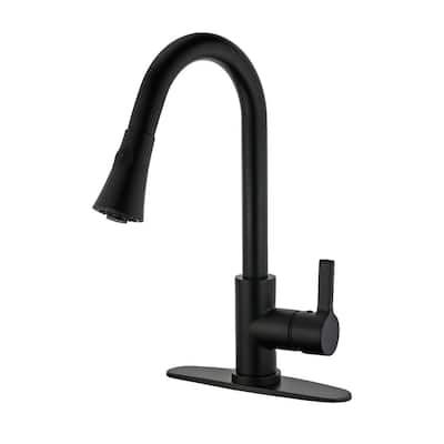 Kingston Brass Continental 1.8 GPM Single Hole Pull Down Kitchen