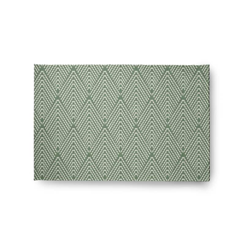 Lifeflor Diamond Spring Chenille Rug - 2' x 3' - Muted Green