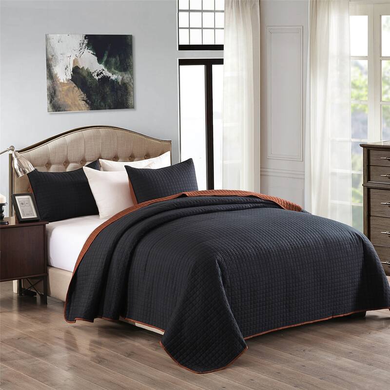 3-piece Reversible Bedspread Set