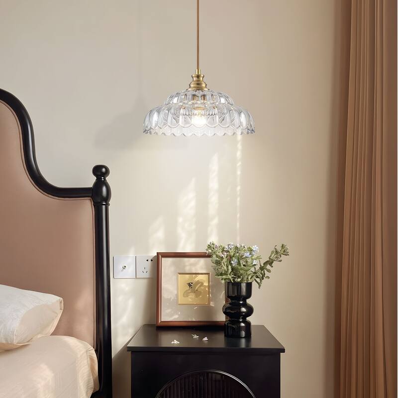 Starsky Modern 1-Light Single Novelty Glass Pendant