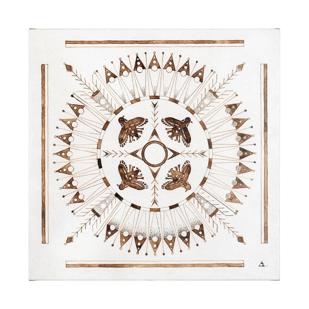 Sandpainting-Watercolor I (41 x 41) Canvas Art Print