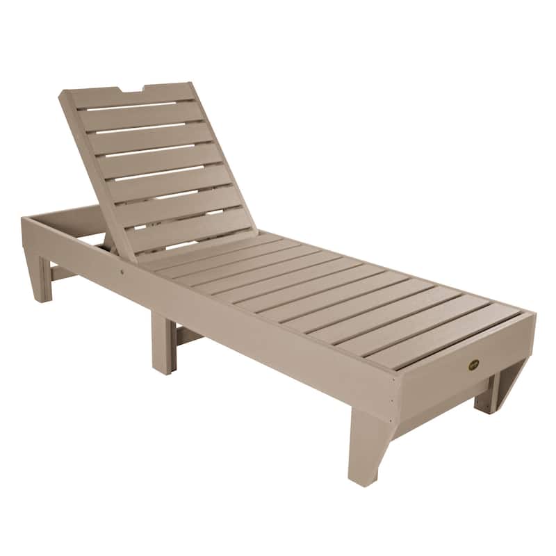 Highwood Professional Commercial Grade Pinehurst Chaise Lounge - Woodland Brown