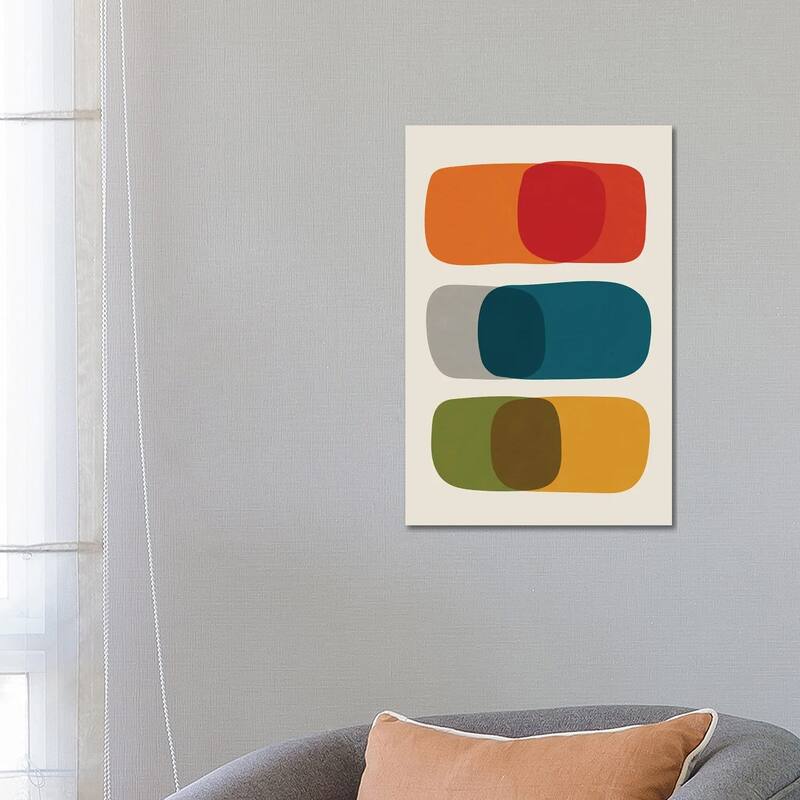 iCanvas "Colorful Mid-Century Modern Bold II" by EmcDesignLab Canvas Print - 26x18x1.5