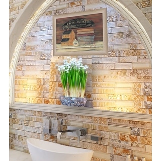 TrendyDecor4U Contemporary "HOT BATH" Framed Print Wall Art by Pam Britton