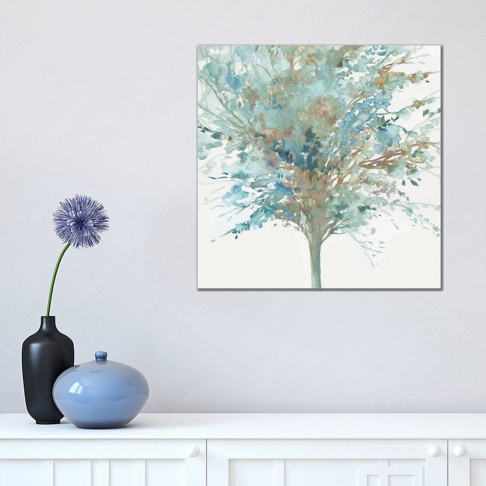 iCanvas "Tree Teal I" by Allison Pearce Canvas Print