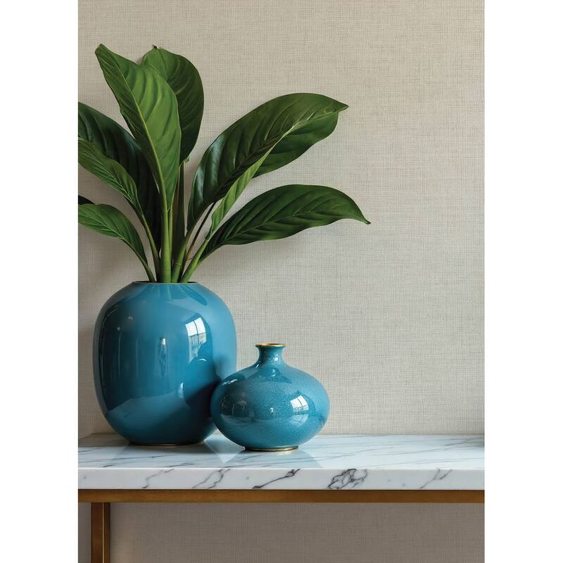 A-Street Prints Alba Lavender Open Weave Wallpaper