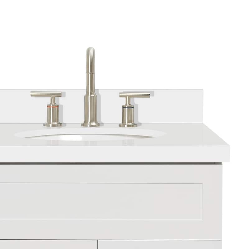 Ariel F037SRWQOVO Hamlet 37" Free Standing Single Basin Vanity Set
