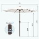 preview thumbnail 4 of 76, 9-ft Patio Market Umbrella with Tilting Pole, Waterproof & Breathable Canopy