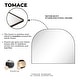 preview thumbnail 25 of 31, TEHOME Dezerae Large Arch Mirror for Mantel, 40'' W x 32'' H