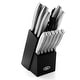 preview thumbnail 11 of 13, Oster Edgefield 14 Piece Stainless Steel Cutlery Knife Set with Black Knife Block