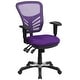 preview thumbnail 155 of 164, Nicholas Mid-Back Blue Mesh Multifunction Executive Swivel Ergonomic Office Chair with Adjustable Arms