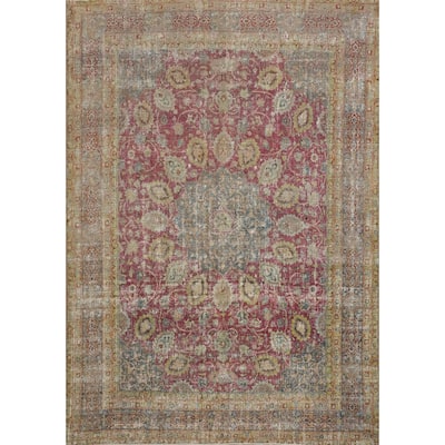 Hand Knotted Oriental 100% Wool Carpet Traditional Floral Pink Tabriz Area Rug - 13' 10'' X 10' 10''