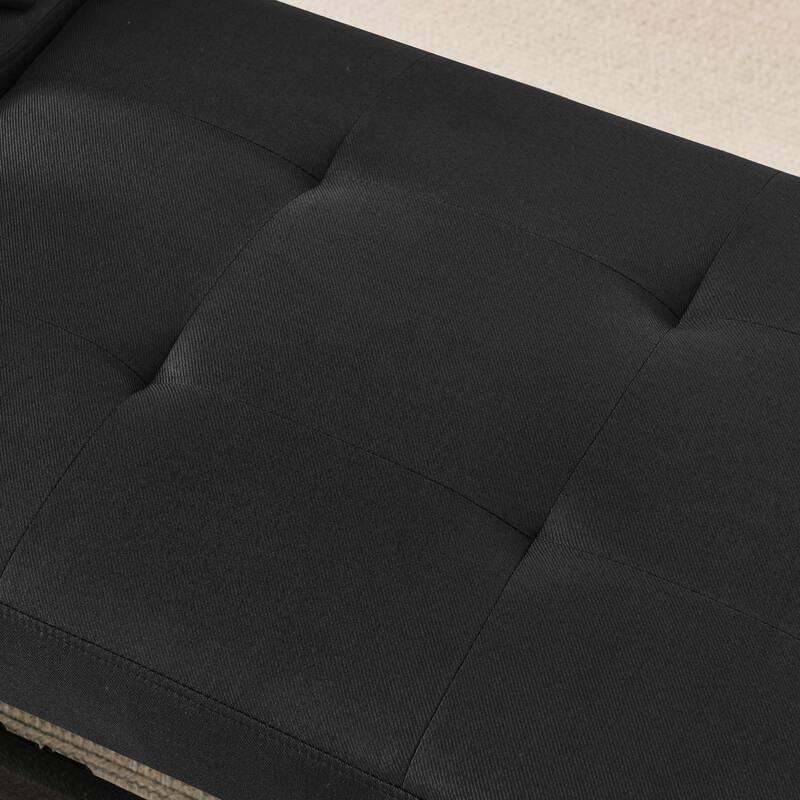 Roomfitters Convertible Sleeper Sofa Chair with Adjustable Backrest, Pullout Bed and Wheels, Linen Fabric