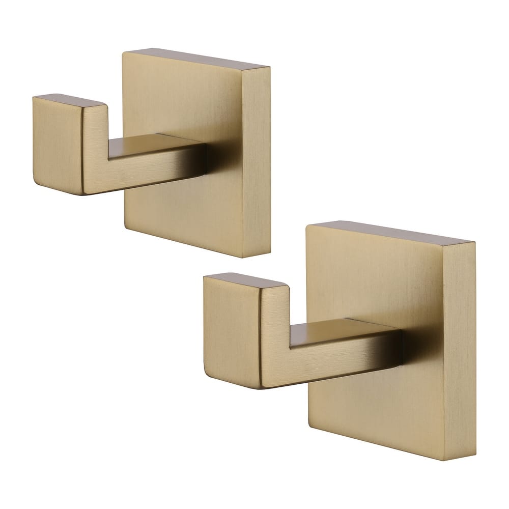 WOWOW J-Hook Wall Mount Robe/Towel Hook 2PCS