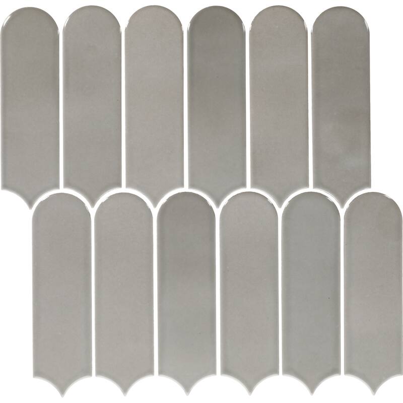 Daltile Artefino Vintage 2 x 6 Fish Scale Mosaic (10 PC Per SQFT) (10.00 SQFT Per Carton)