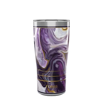 Tervis Traveler Marble Alexandrite Triple Walled Insulated Travel Tumbler, Stainless Steel