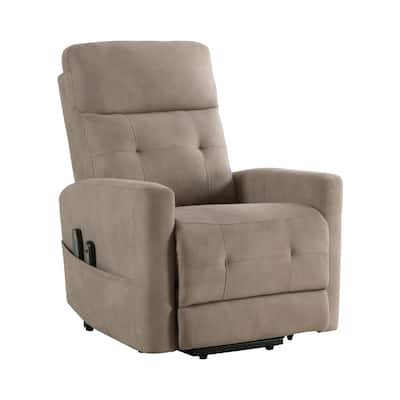 Woxo Power Lift Recliner Chair with Heat, Massage, Brown Microfiber