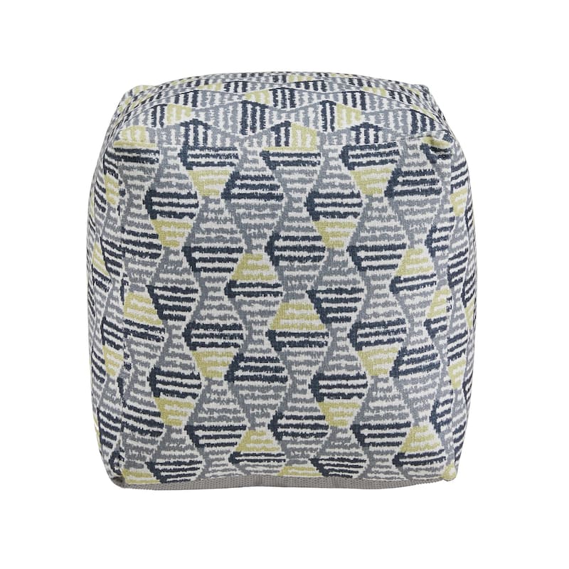 Brunico Upholstered Square Pouf Ottoman by iNSPIRE Q Bold