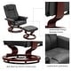 preview thumbnail 28 of 35, MCombo Set of 2 Swivel Recliner Chair with Wood Base and Ottoman