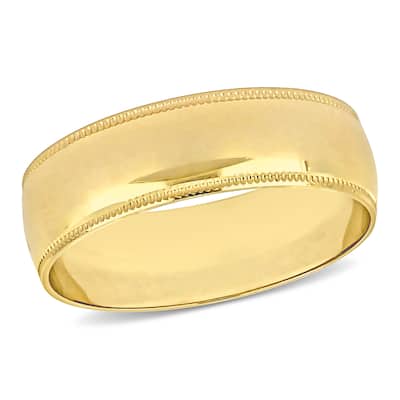 Miadora 6mm Ladies Wedding Band in 10k Yellow Gold