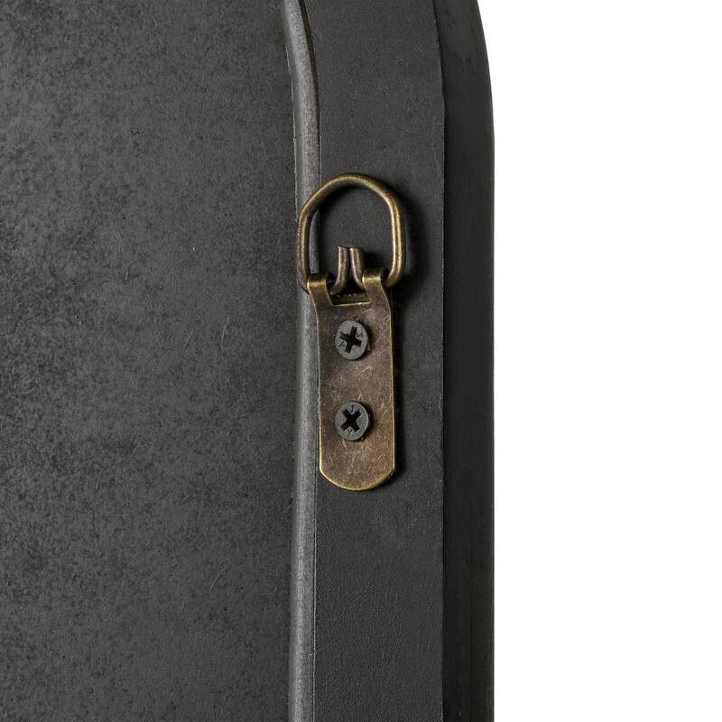 Elk Home Lise Aged Black Wood Composite 27 Inch Wide Mirror