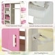 preview thumbnail 3 of 6, Kids Costume Storage Closet Pretend Dresser Wardrobe with Storage Bins