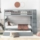 preview thumbnail 11 of 15, Pine Full over Full Bunk Bed with Trundle and Staircase-92.9''L*57.9''W
