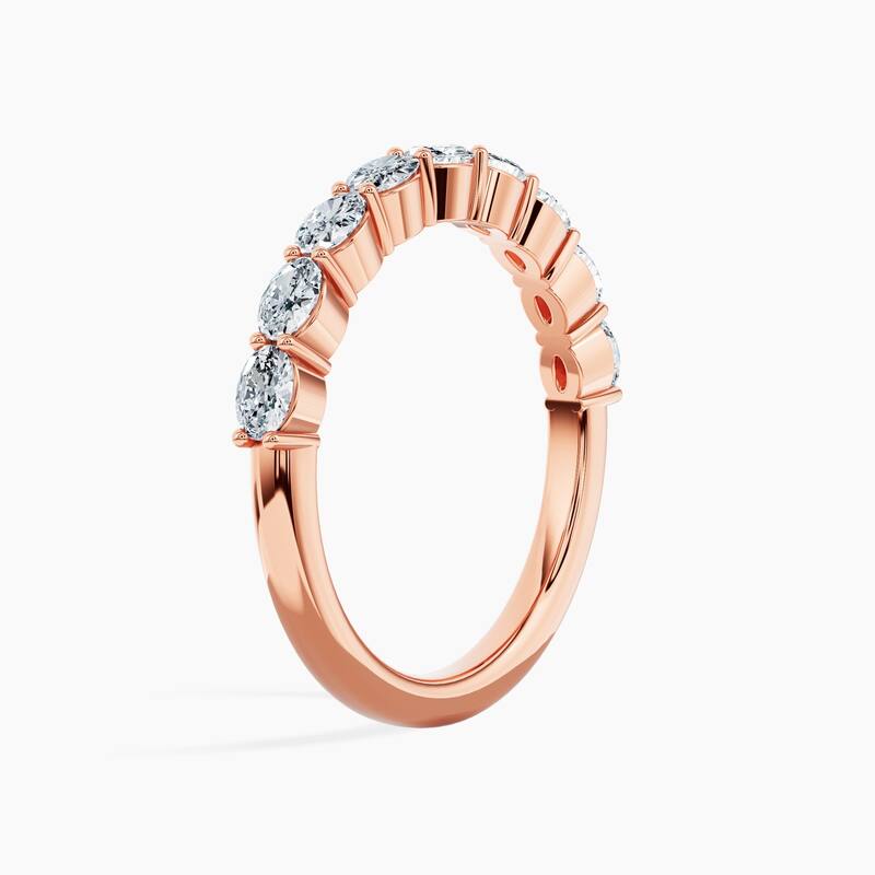 Auriya 14k Gold Oval East-West Lab Grown Diamond Half Eternity Band 0.90 - 3.75 ct. tw. (F-G, VS)
