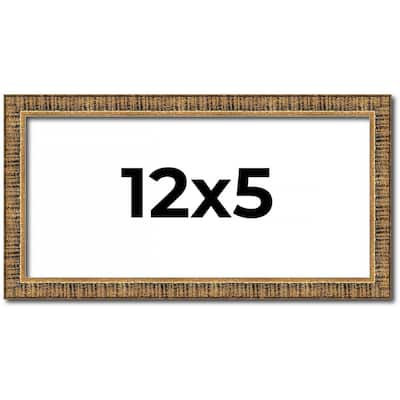 12x5 IN Frame Gold Kingsley Distressed Solid Wood Picture Frame Width