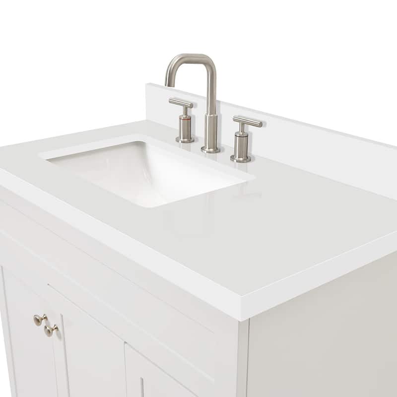 Ariel F037SLWQRVO Hamlet 37" Free Standing Single Basin Vanity Set