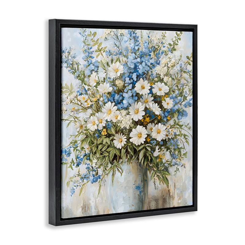 Stupell Heritage Style Bouquet Framed Floater Canvas Wall Art Design By Franklyn Gregory