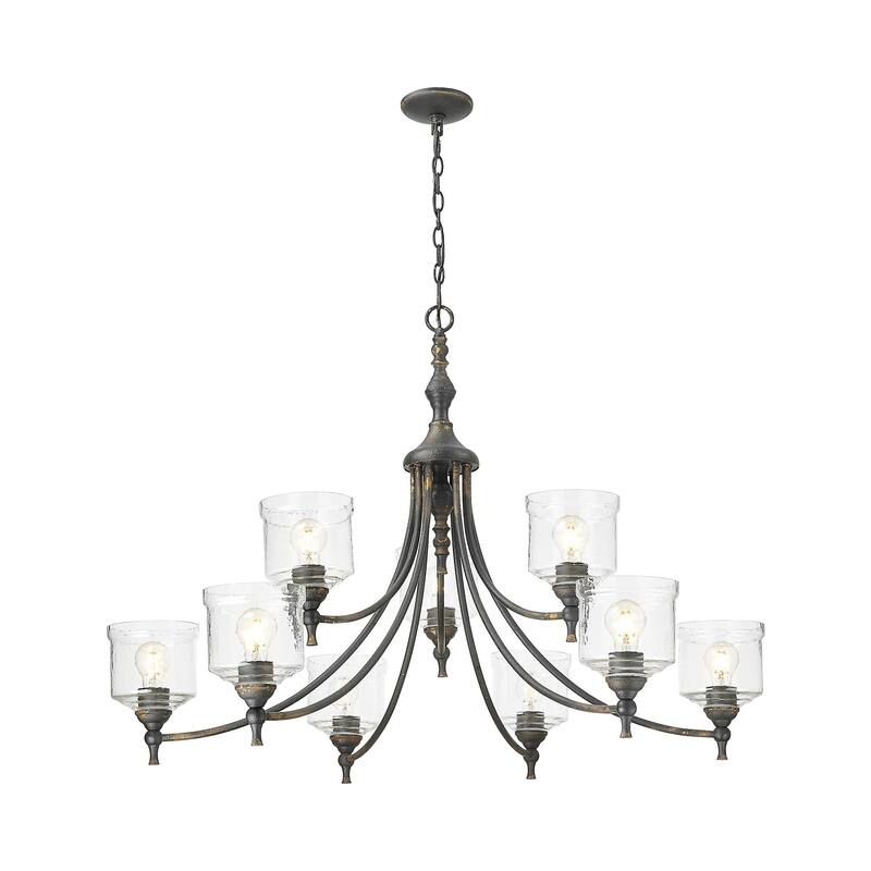 Golden Lighting 0806-9 Keating 9 Light 44" Wide Chandelier
