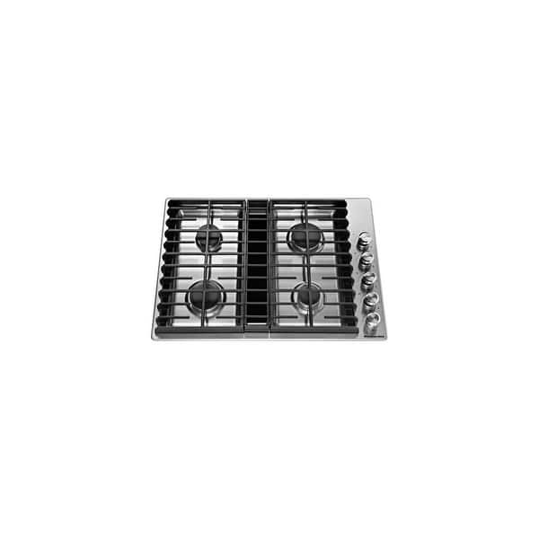 Shop Kitchenaid Kcgd500g 30 Inch Wide Built In Natural Gas Cooktop With Downdraft Ven Overstock 22914773