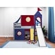 preview thumbnail 59 of 117, JACKPOT Prince & Princess Low Loft Twin Bed, Ladder Slide Tent & Tower