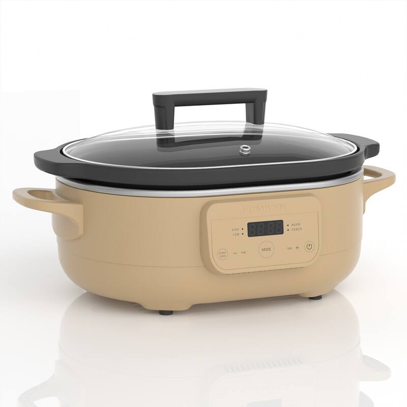 Magnifique 6 QT Versatile Programmable Slow Cooker for Dishwasher Safe