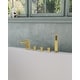 preview thumbnail 11 of 12, Roman Tub Faucet with Handheld Shower 3-Handle Deck Mount Bathtub Faucet Set