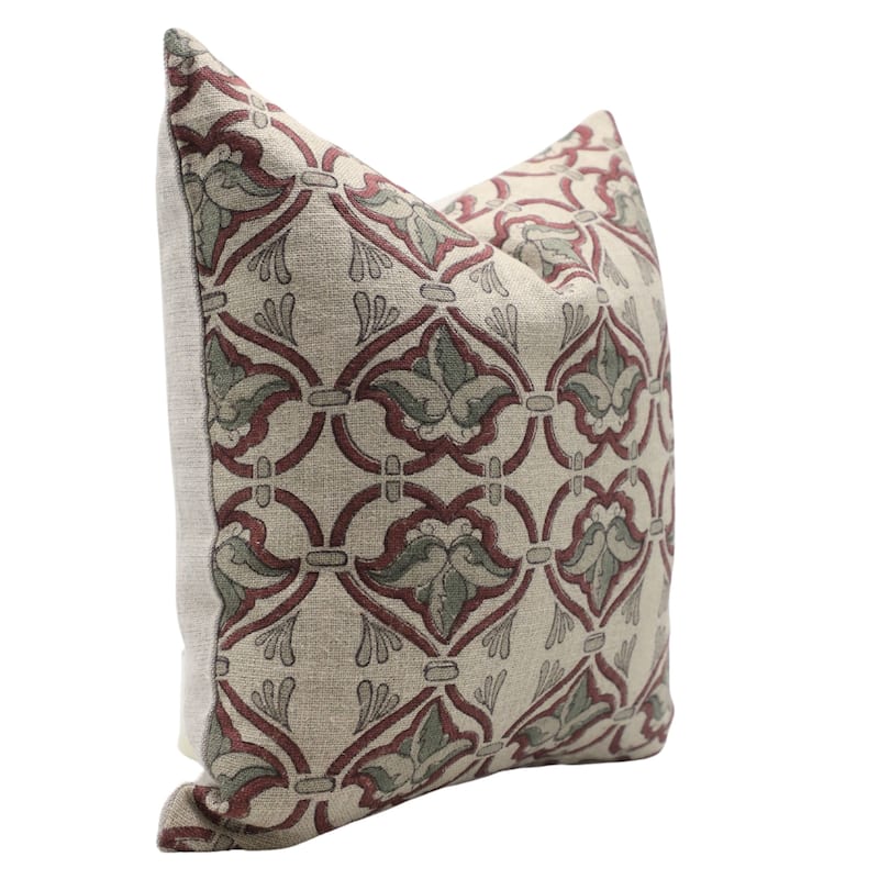 Fabdivine Linen Decorative Block print pillow Cover