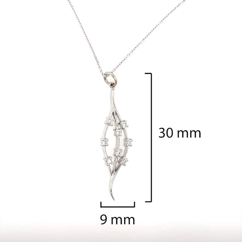 Kabella Diamond Leaf Pendant
