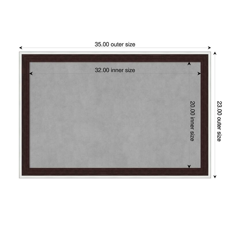 Amanti Art Maya Espresso Silver Framed - 35 x 23 in - Maya Espresso Silver