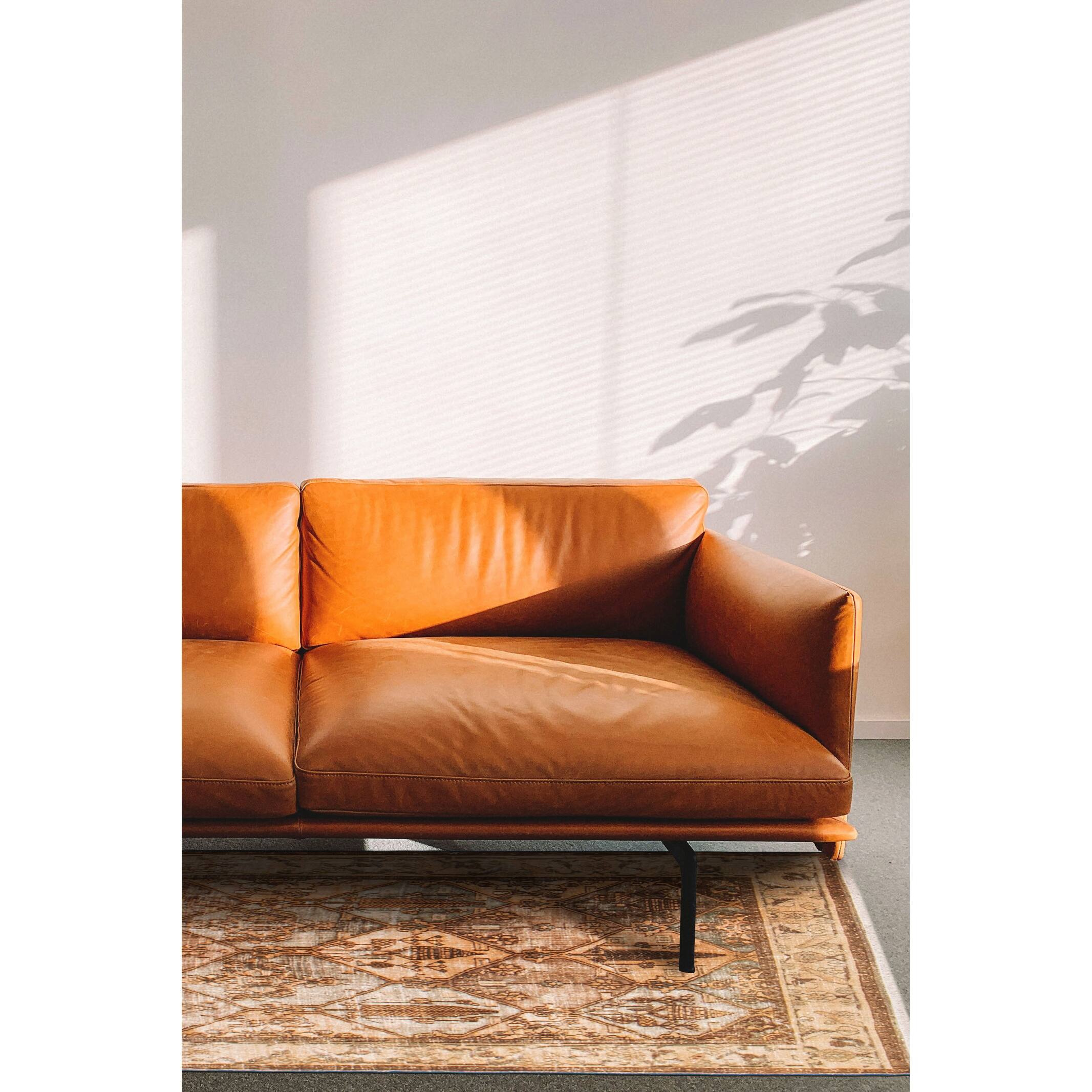 ECARPETGALLERY Handknotted Antalya Vintage Brown Wool Rug 4'6 x 9'6