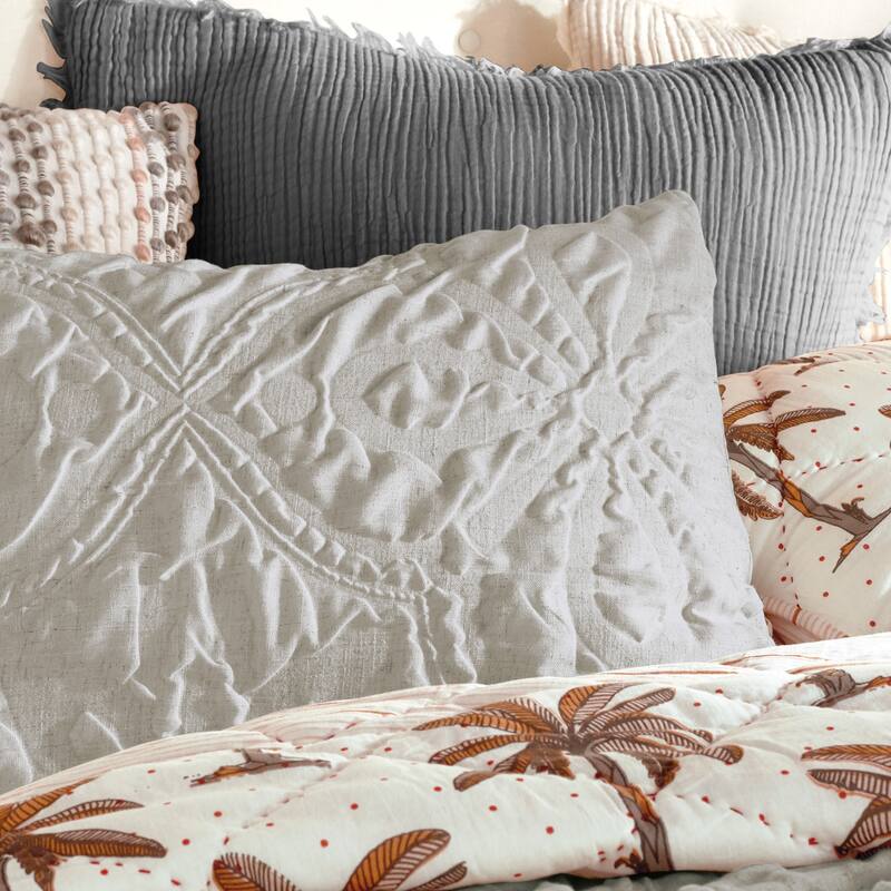 Porch & Den Roan Microsculpt 3-piece Comforter Set
