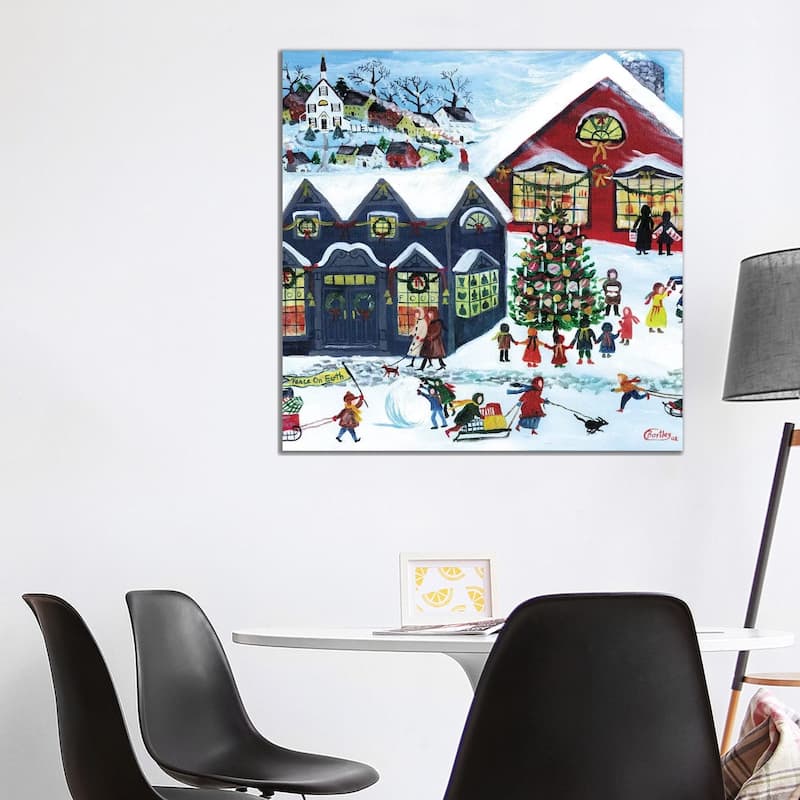 iCanvas "Peace On Earth" by Cheryl Bartley Canvas Print - 37x37x1.5