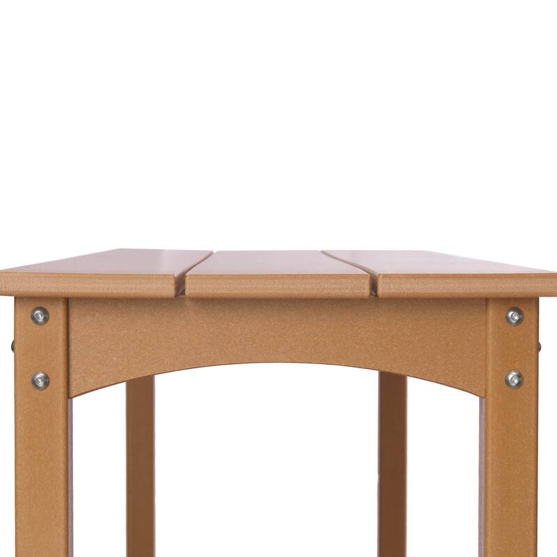 Laguna Hdpe All Weather Outdoor Patio Two Shelf Table