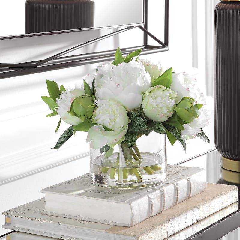 Uttermost Garden Peony Bouquet - 10.25 W x 7 H x 10.25 D (inches)