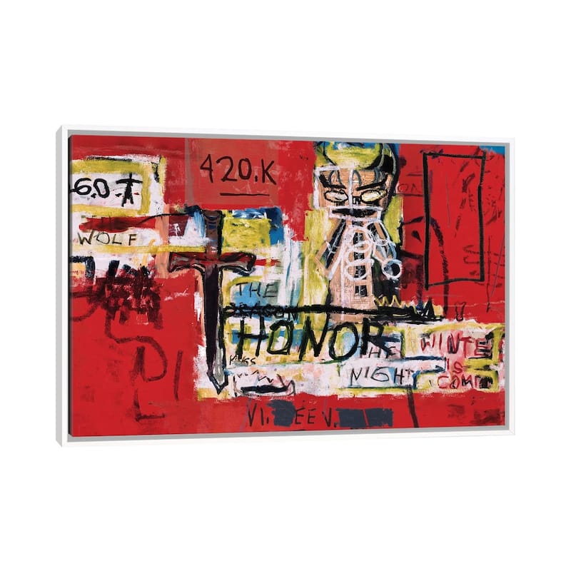 iCanvas "Honor" by PinkPankPunk Framed Canvas Print - White - 26x40